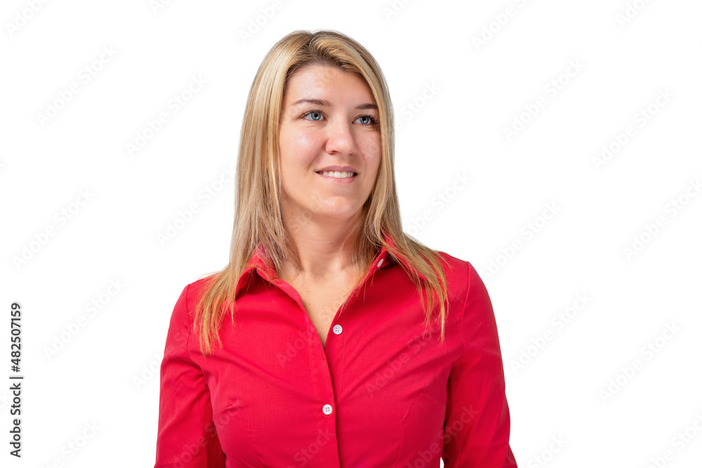Portrait of a young business woman isolated Portrait of a young business woman isolated