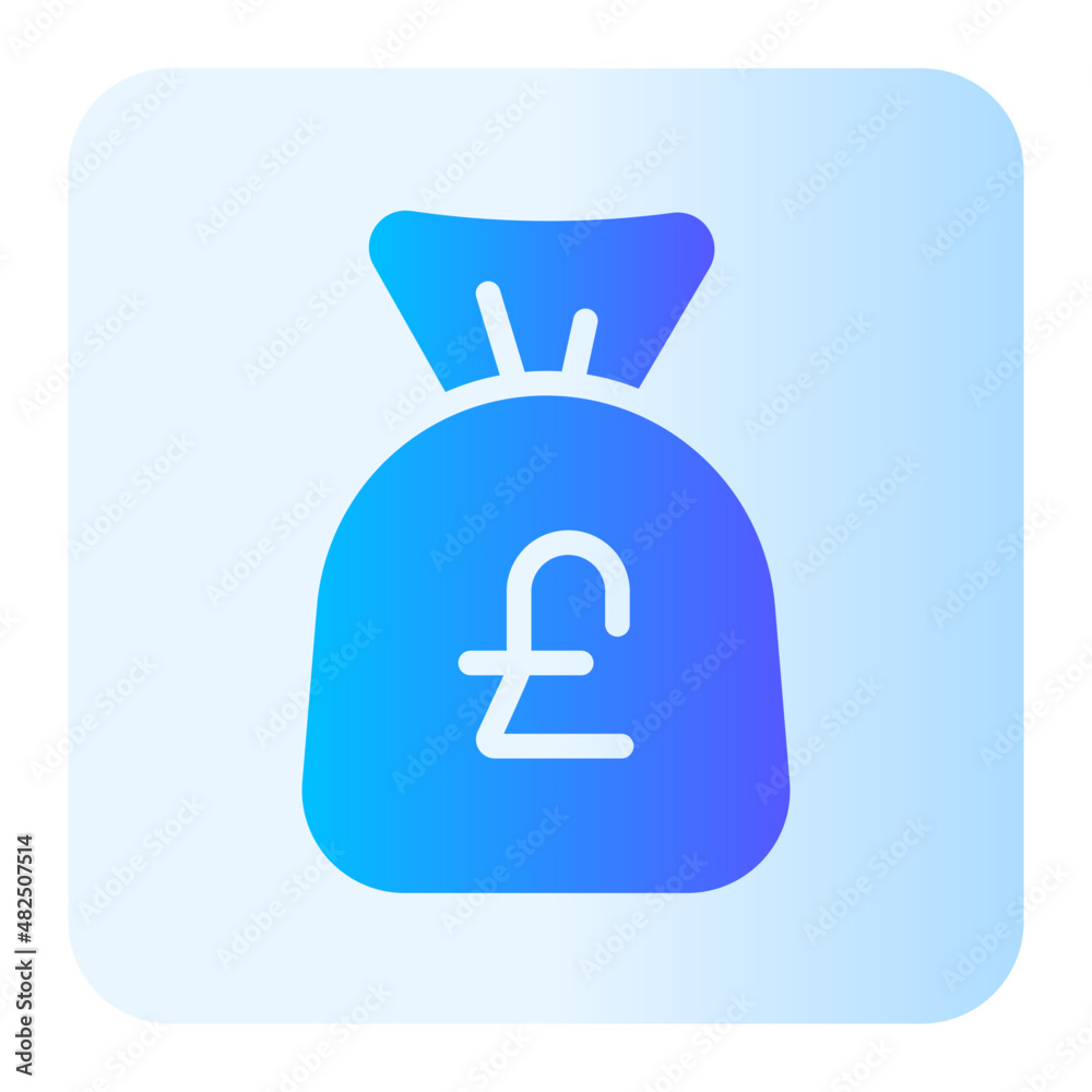 money bag gradient icon