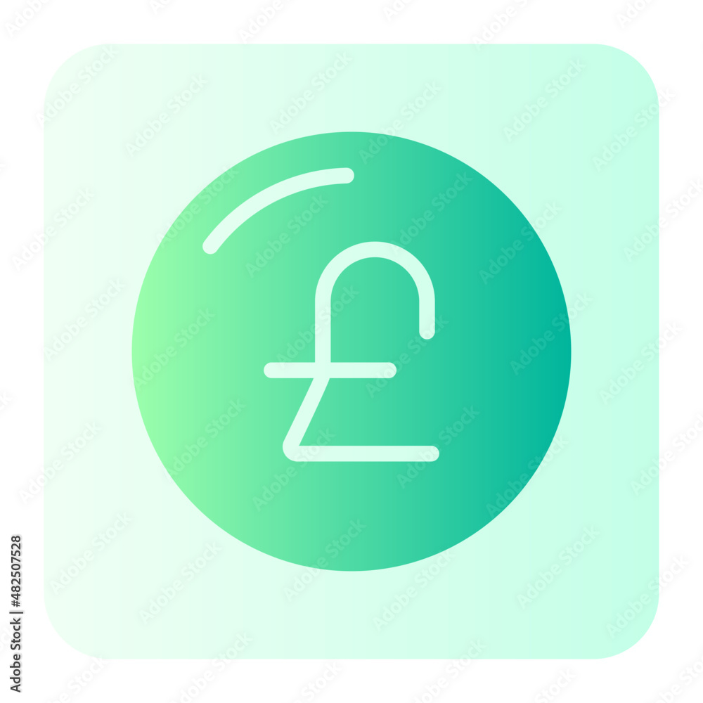 pound sterling gradient icon pound sterling gradient icon