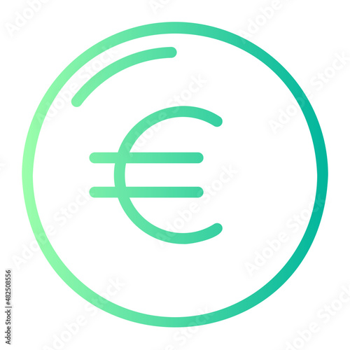 euro gradient icon