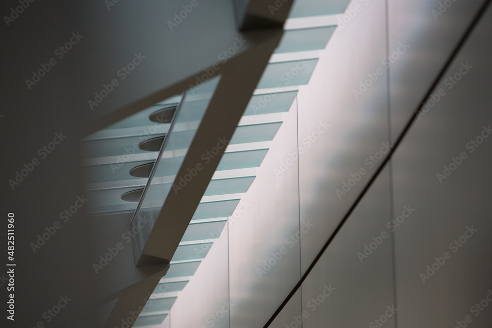 Fototapeta premium architectural details at shopping mall in Tokyo, Japan