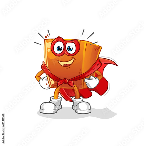 brick heroes vector. cartoon character