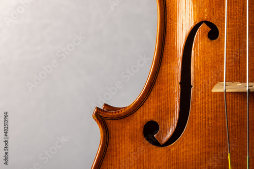 close up of violin