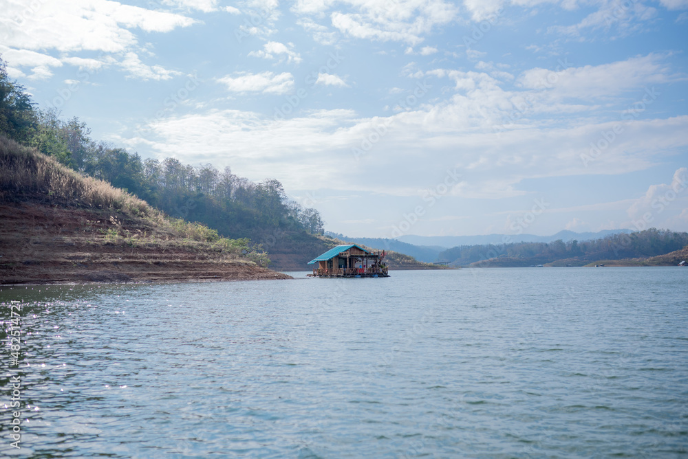 fishing village on the river. fishing village on the river.