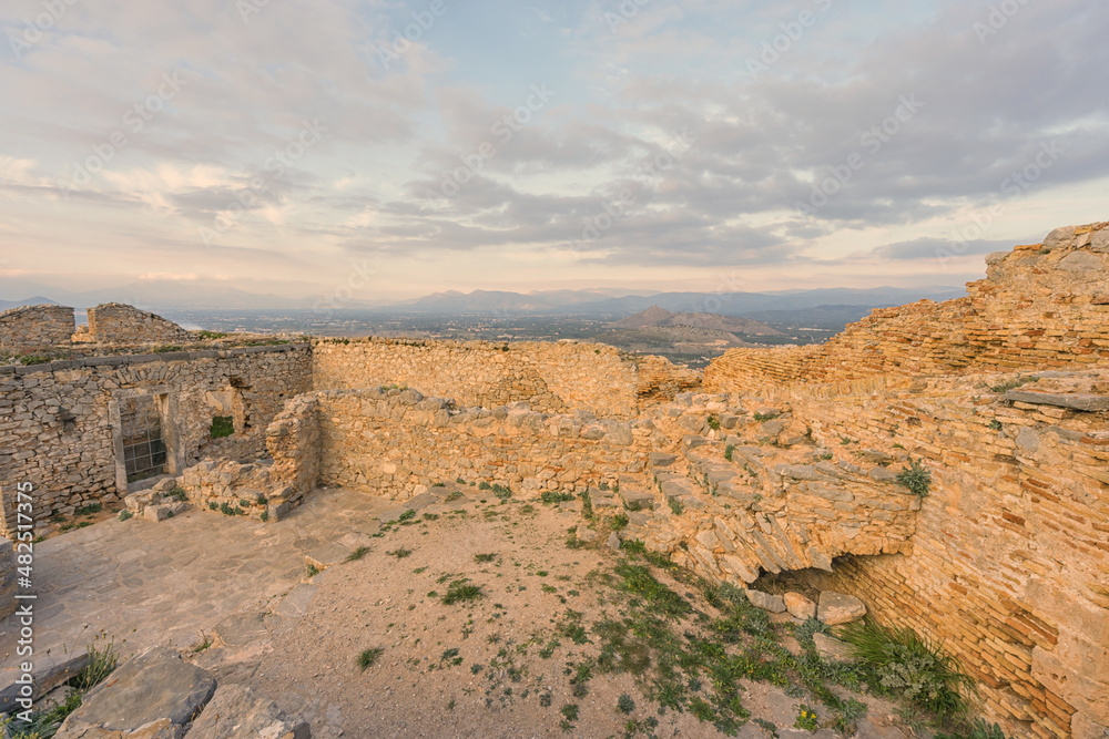 Walls  within the Palamidi fortress, Greece