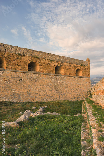 Inner wall of the Palamidi fortress, Greece