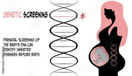 Prenatal genetic screening of fetus for inherited diseases