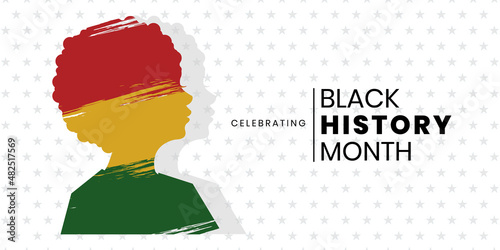 Black history month celebrate. vector illustration