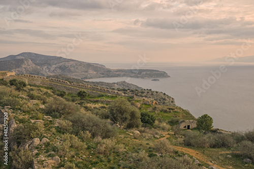 View of the Argolic Gulf from the the fortress of Palamidi 