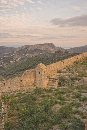 The fortress wall of Palamidi castle