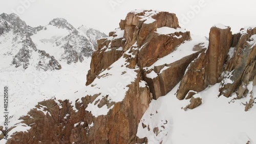 Wallpaper Mural Aerial landscape of beautiful winter mountains Torontodigital.ca