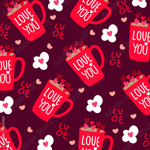  valentine pattern background elements art design vector 10
