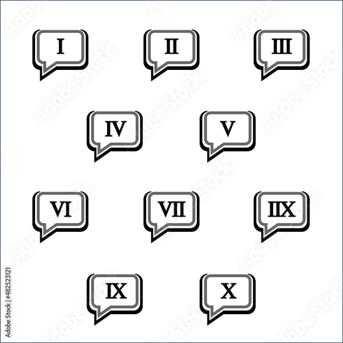 Colorful info-graphic roman numbers can be use to create presentation. Bullet points roman numbers one to ten. Oval shape vector numbers. Free Download Colorful info-graphic roman numbers can be use to create presentation. Bullet points roman numbers one to ten. Oval shape vector numbers. - GFXLoad