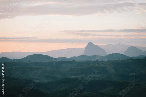 mountains and sunset