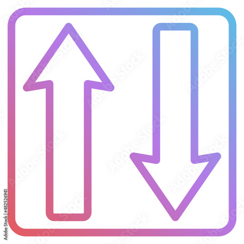 up and down