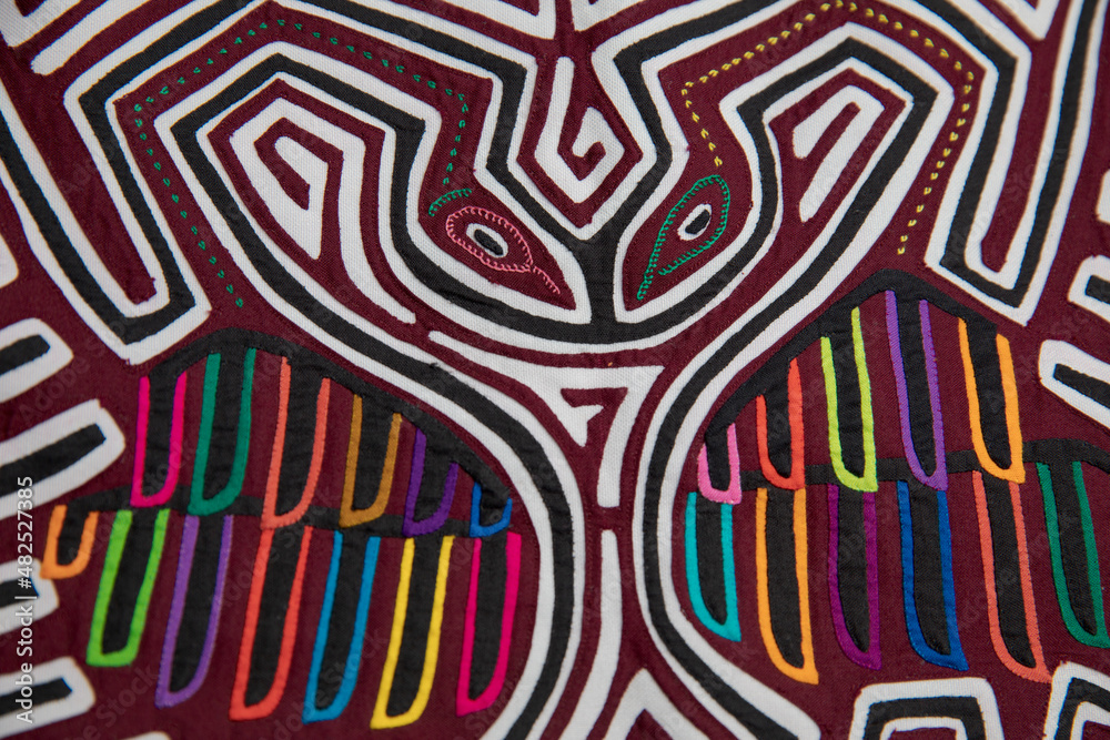 Mola Guna design of an Indigenous woman from Guna Yala Panama Mola Guna design of an Indigenous woman from Guna Yala Panama