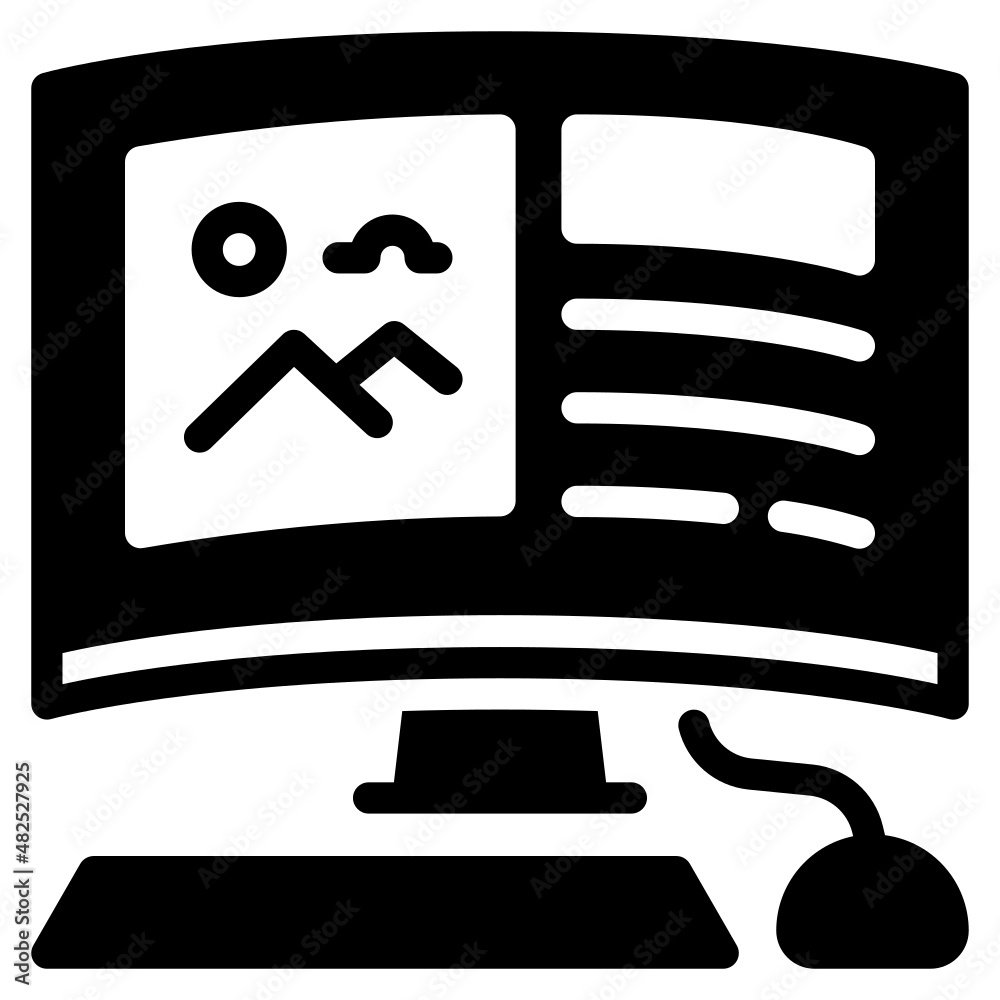 personal computer Icon Illustration personal computer Icon Illustration