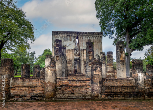 Beautiful temple at Sukhothai Thailand