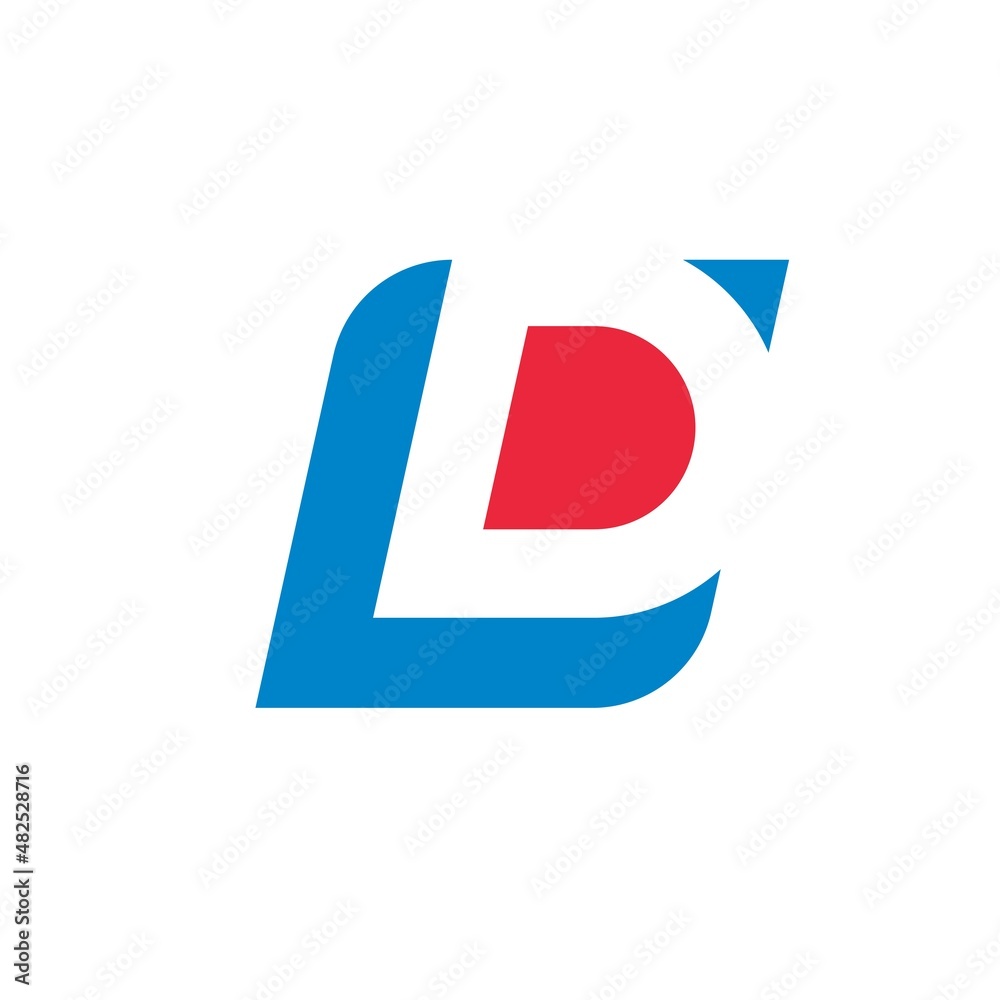 LD letter icon vector concept illustration LD letter icon vector concept illustration