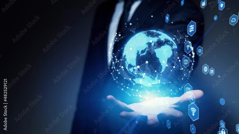 Global communication network concept. Digital transformation. Global communication network concept. Digital transformation.