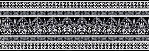 Seamless traditional Asian border design