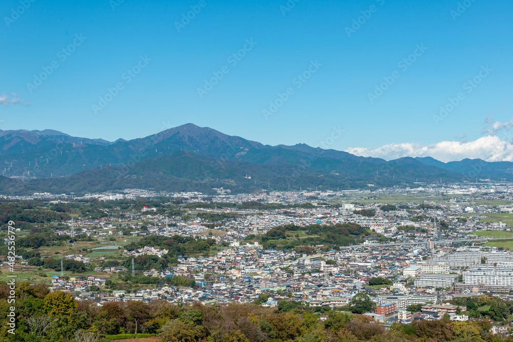 湘南平から大山方面の眺望　神奈川県平塚市