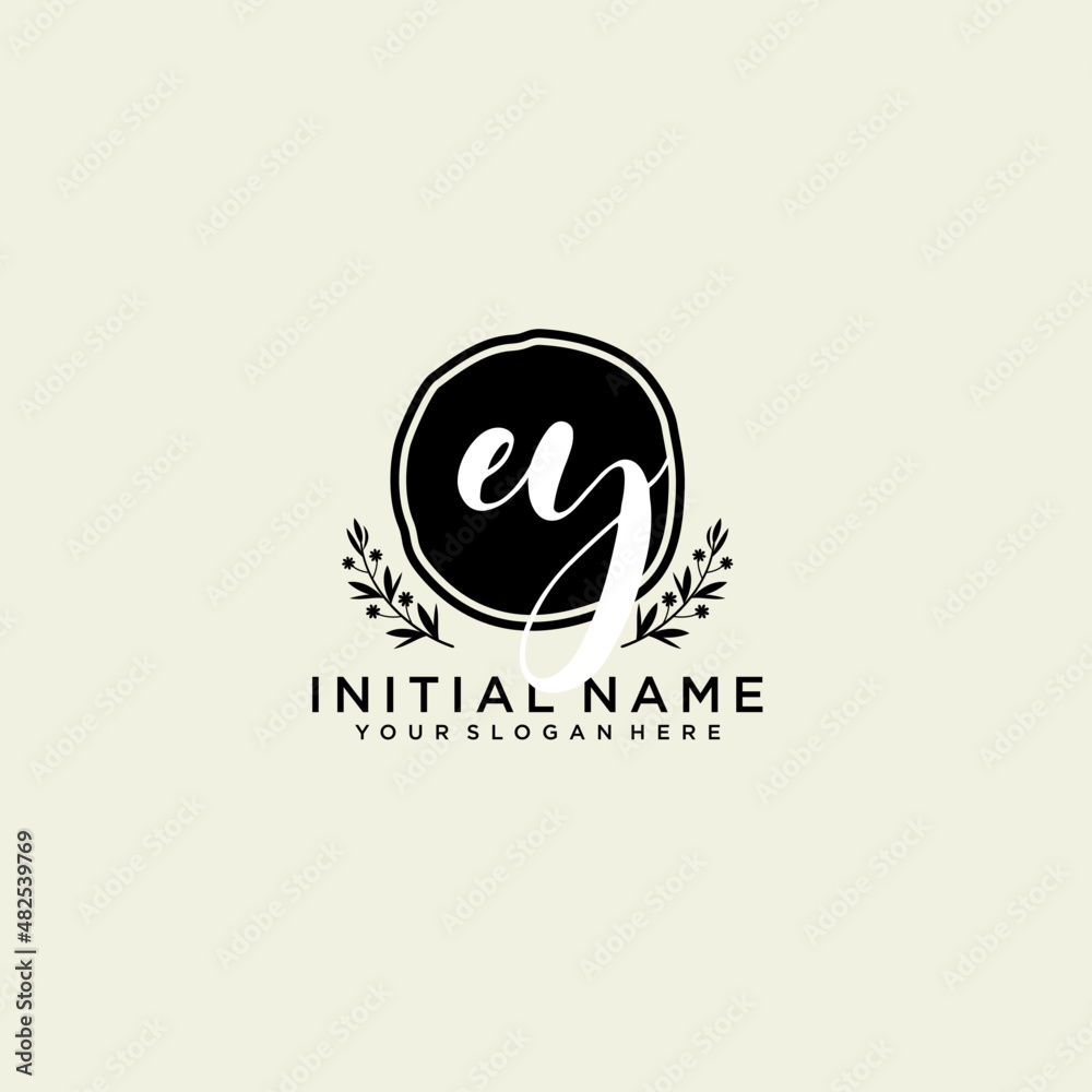 EY monogram logo template vector EY monogram logo template vector