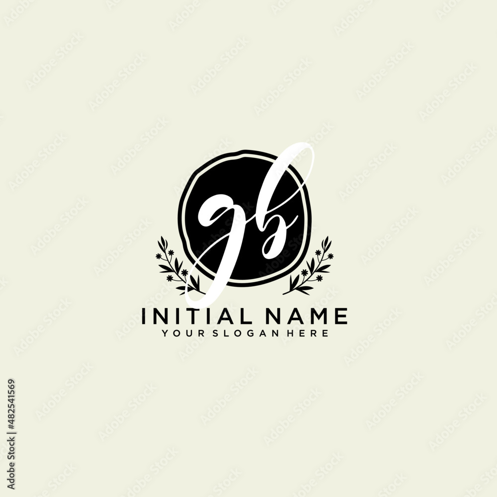 GB monogram logo template vector GB monogram logo template vector