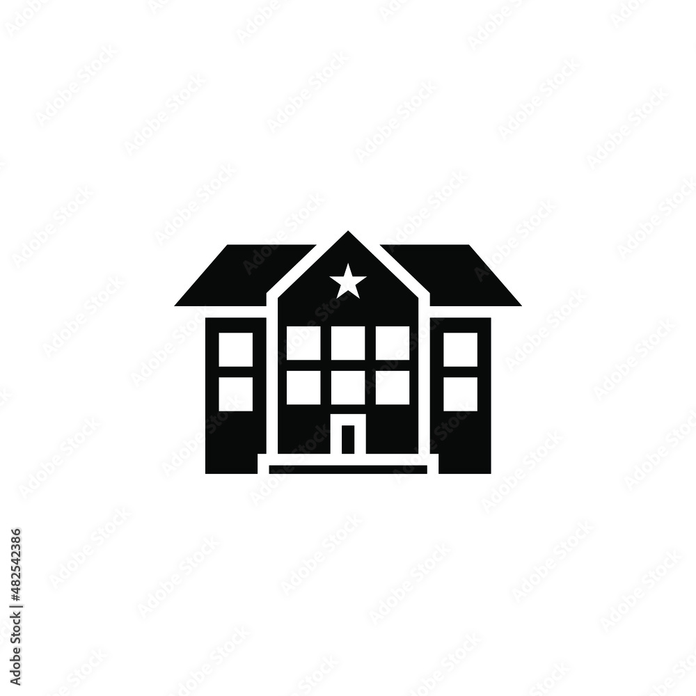 Hotel, Apartment, Townhouse, Residential Solid Icon Vector Illustration Logo Template. Suitable For Many Purposes. Hotel, Apartment, Townhouse, Residential Solid Icon Vector Illustration Logo Template. Suitable For Many Purposes.