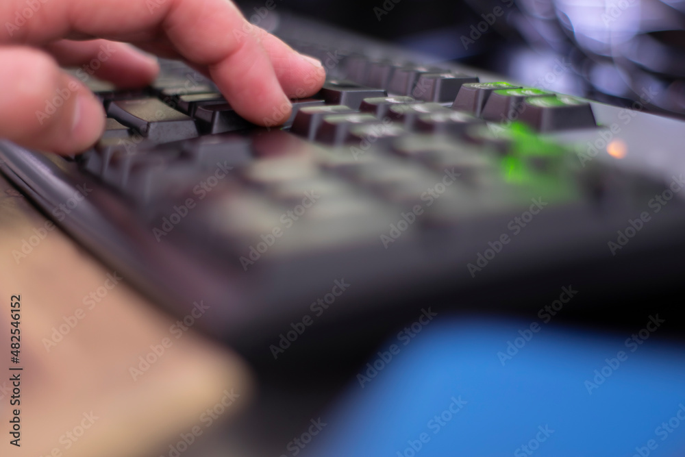Hands on keyboard, using technology Hands on keyboard, using technology