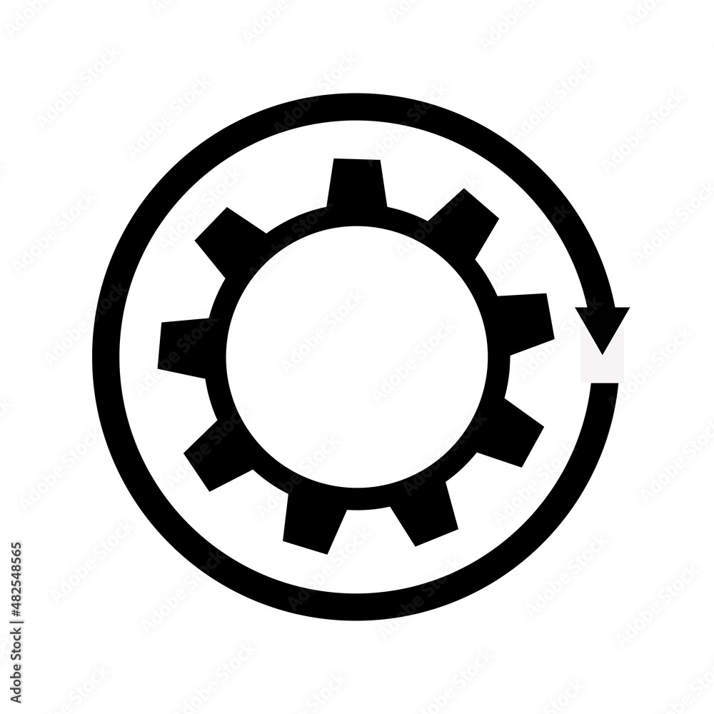 Continuous improvement simple icon vector. Stroke vector illustration on a white background. Continuous improvement simple icon vector. Stroke vector illustration on a white background.