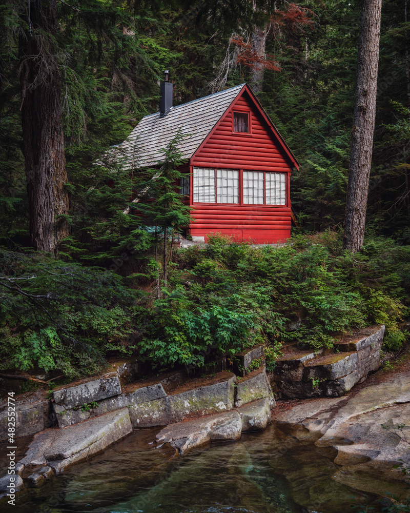 Little Red Cabin In The Woods