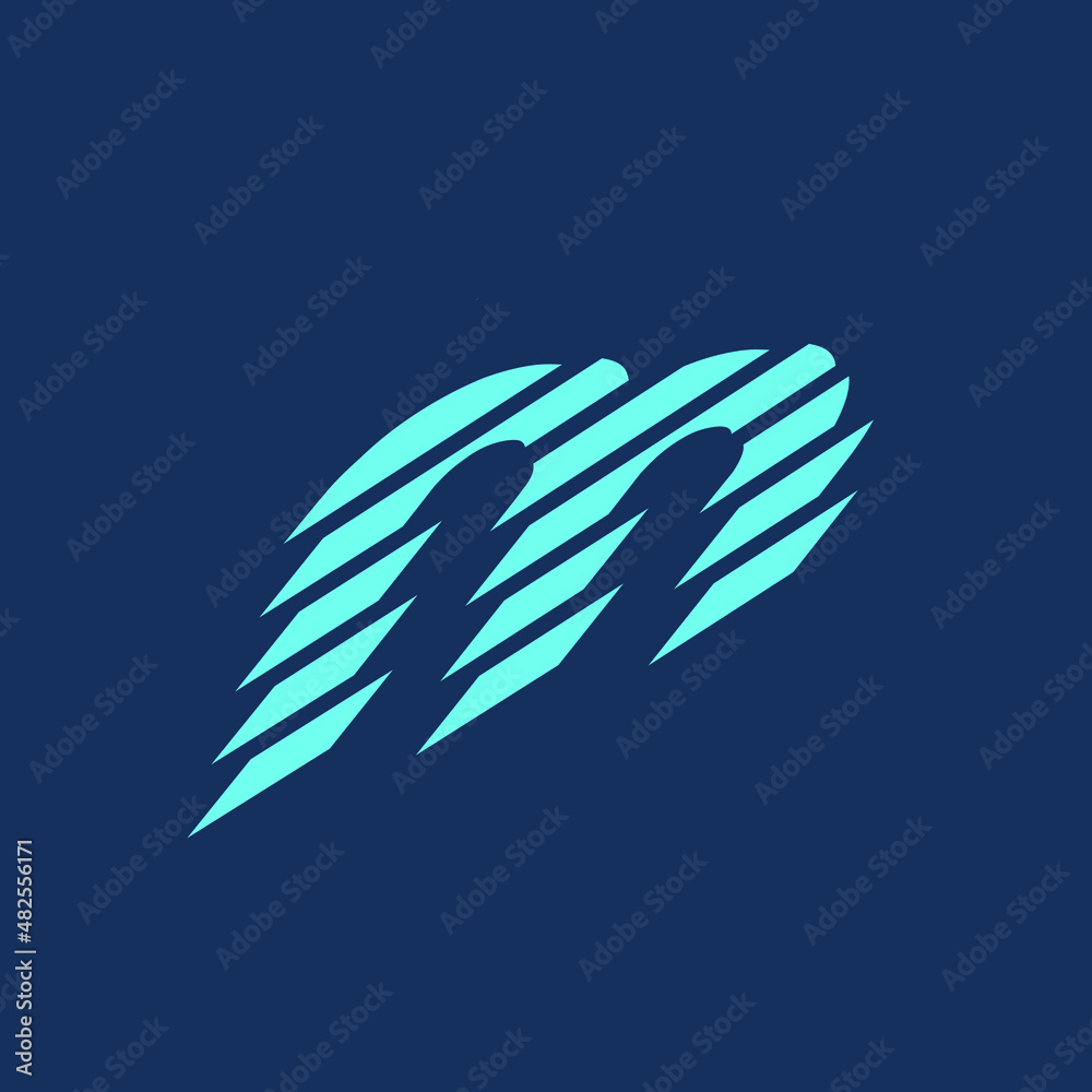 Letter m logo.Typographic icon.Lettering sign isolated on dark background.Alphabet initial.Modern design, geometric, web, tech, corporate style. Lowercase character.Neon color. Letter m logo.Typographic icon.Lettering sign isolated on dark background.Alphabet initial.Modern design, geometric, web, tech, corporate style. Lowercase character.Neon color.