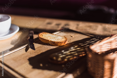 bread on a table