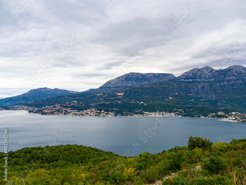 Fascinating views of the Mediterranean in Montenegro. Coastal towns.