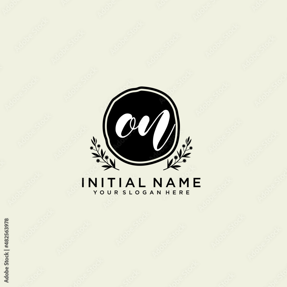 ON monogram logo template vector	