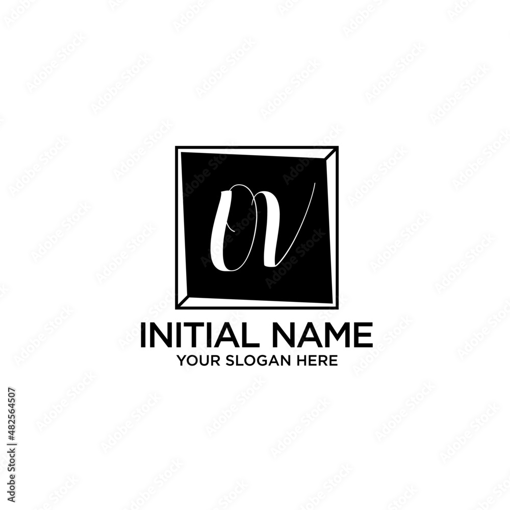 OV monogram logo template vector OV monogram logo template vector