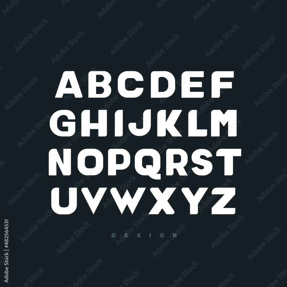 vector alphabet font. Khu khu font 01