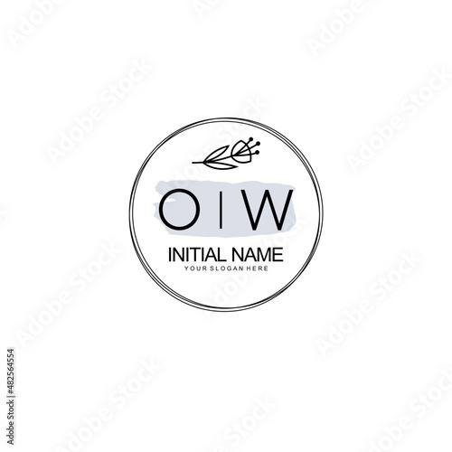 O Hand drawn wedding monogram logo