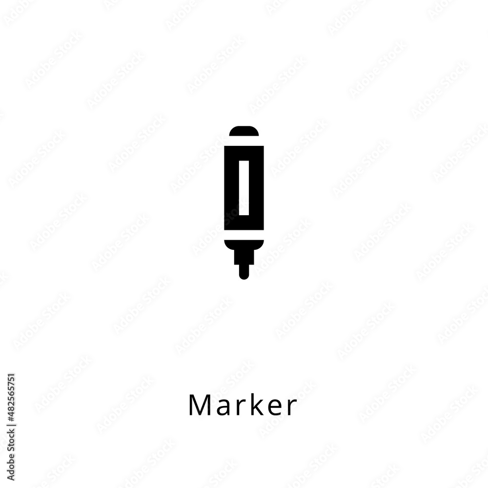 Marker icon in vector. Logotype