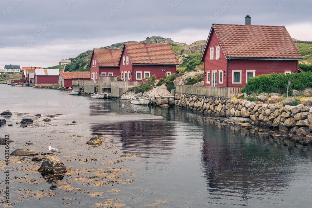 Typical appearance of Nordic houses built by the water. Typical appearance of Nordic houses built by the water.