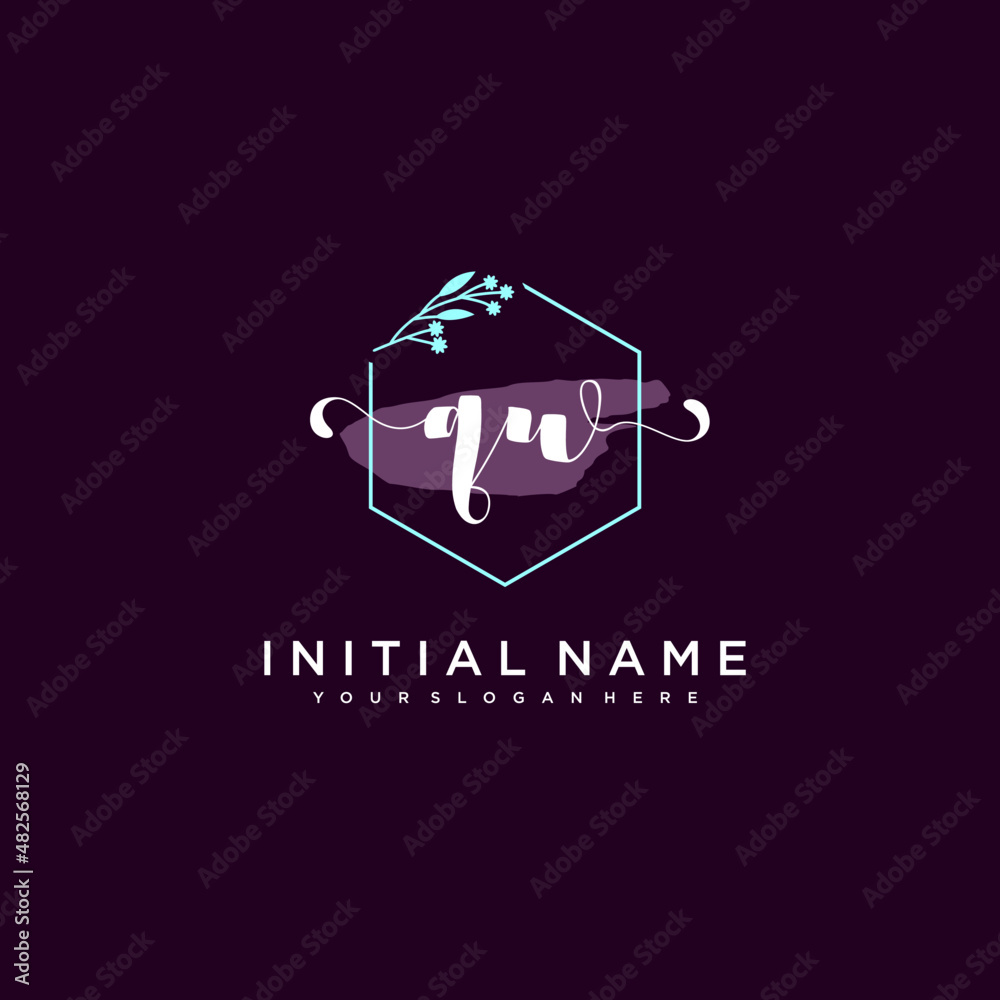 QW Beautiful handwriting logo or wedding monograms collection QW Beautiful handwriting logo or wedding monograms collection