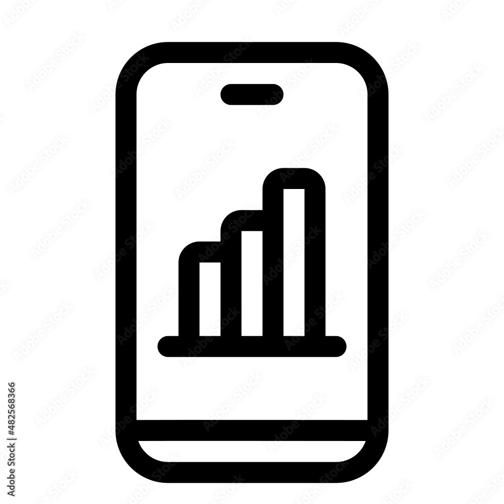 data analytics line icon