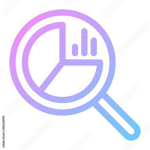 data analytics gradient icon