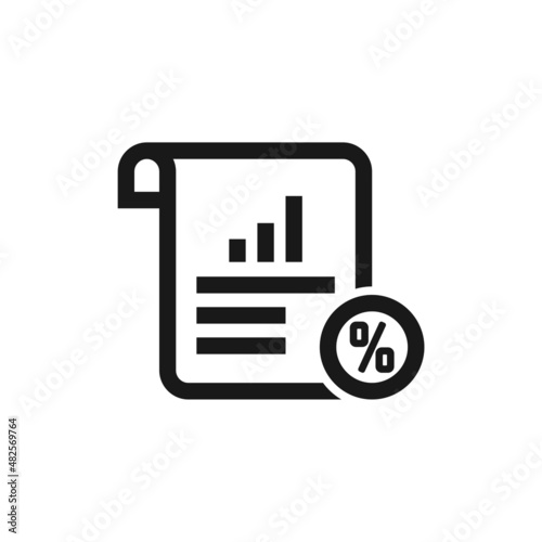 Value added tax (VAT) icon isolated on white background photo