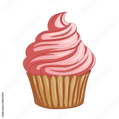 Pink cupcake