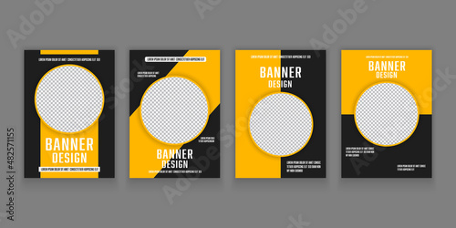 Vector modern banner template, Flyer template, Digital business marketing.