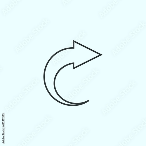 arrow icon vector on white background. arrow icon vector
