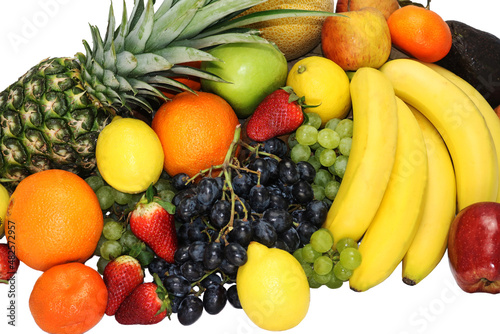 Fresh Fruits food tropical nutrition vitamin isolated background white