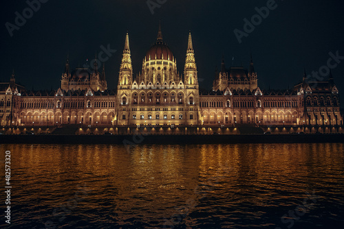 Parliament, Budapest, Hungary at night